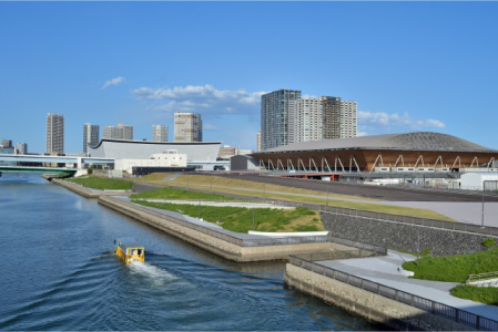 海の景観と東京スポーツファシリティコース